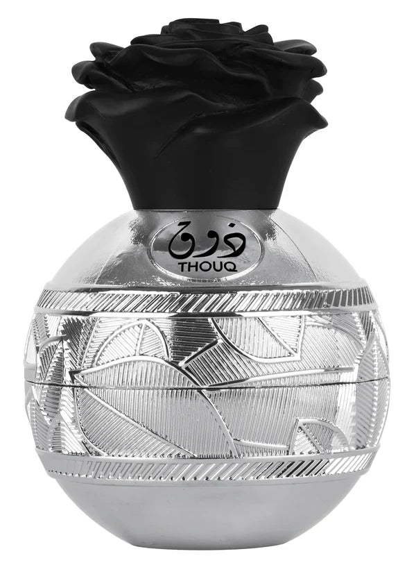 Lattafa Pride Thauq Eau De Parfum bottle for men and women, 80ml, with a sleek design and elegant fragrance packaging.
