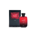 Rasasi Hawas Fire Eau De Parfum 100ml for men, featuring the bottle with a sleek design and vibrant orange accents.