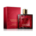 Versace Eros Flame Eau De Parfum for Men in 100ml bottle, featuring a sleek design and bold branding.
