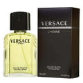 Versace L’Homme Eau De Toilette 100ml for men, featuring the sleek bottle design with gold accents and dark label.