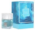 Lattafa Khamrah Waha Eau De Parfum 100ml bottle with elegant packaging for men and women, showcasing the fragrance design.