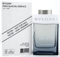 Bvlgari Man Glacial Essence Eau De Parfum tester bottle, 100ml with sleek design and silver accents, displayed on a neutral background.