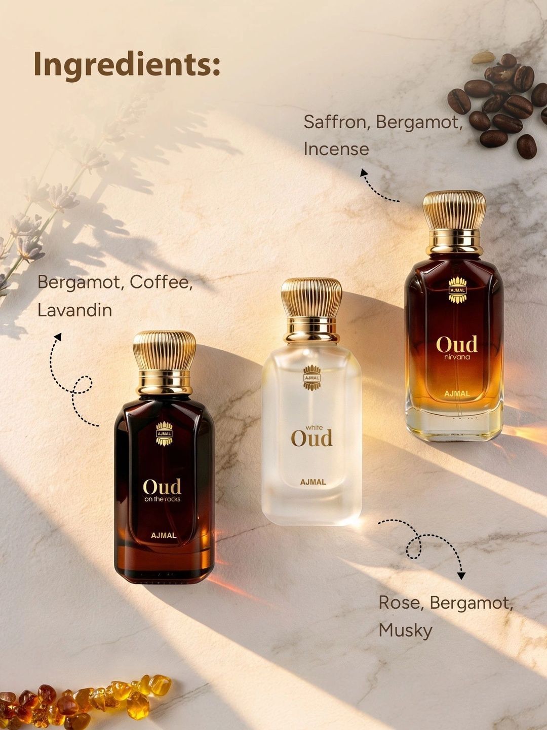 Ajmal Oud Series Gift Set Perfume for Men and Women (30 ML each)