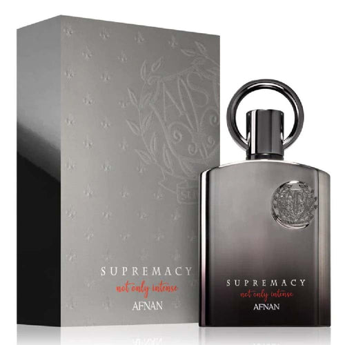 Afnan Supremacy Not Only Intense men's Eau de Parfum bottle, 100ml, with sleek design and dark fragrance notes.