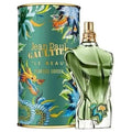 Jean Paul Gaultier Le Beau Paradise Garden Eau De Parfum for Men, 125ml, with floral and fruity notes, bottle with colorful design.