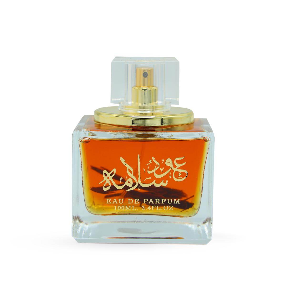 Lattafa Oud Salama Eau De Parfum 100ml bottle for men and women, elegant fragrance with a luxurious scent.