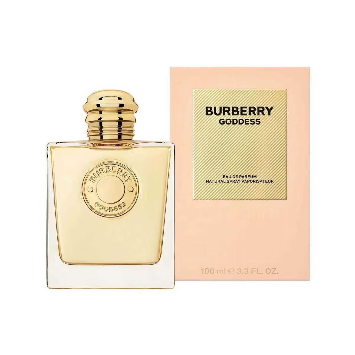 Miniature Burberry Goddess Eau de Parfum 5ml for women, showing the perfume bottle with classic Burberry design and branding.
