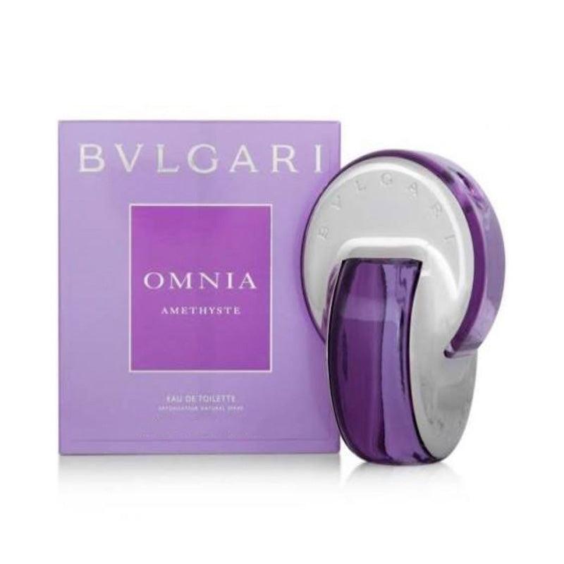Bvlgari Omnia Eau de Toilette miniature bottle, 5ml size, with elegant glass container and silver cap, showcasing the luxurious fragrance.