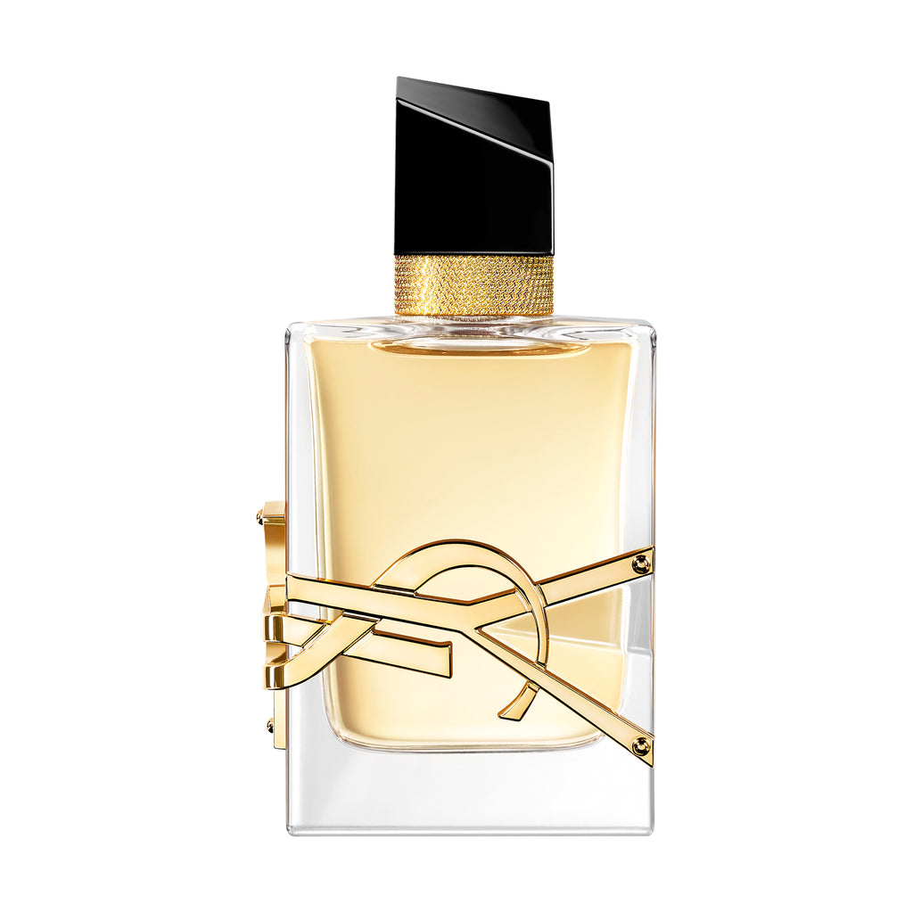 Yves Saint Laurent Libre Le Parfum for women, 90ml bottle with elegant black and gold packaging, showcasing the perfume design.