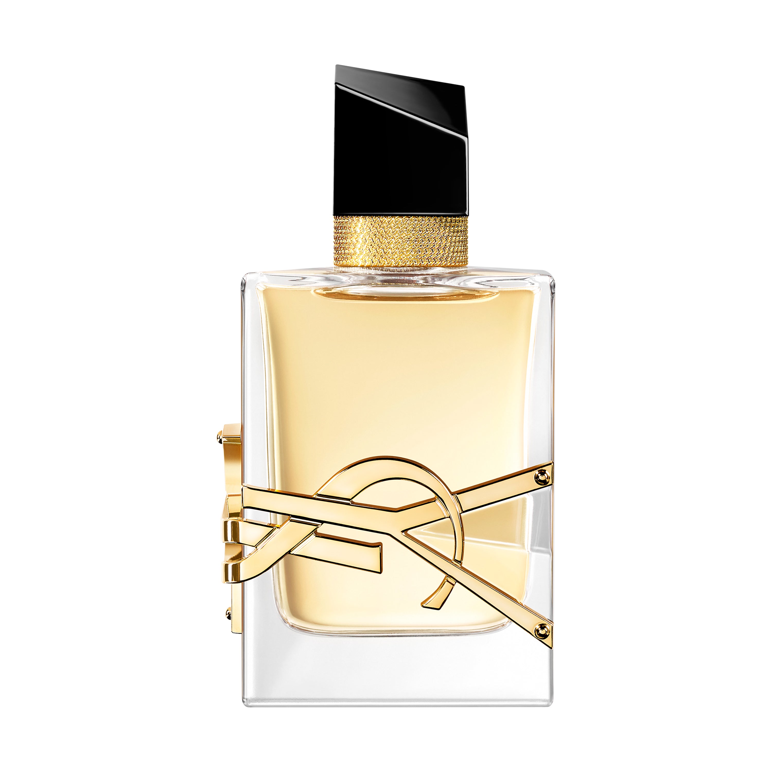 Yves Saint Laurent Libre Le Parfum for women, 90ml bottle with elegant black and gold packaging, showcasing the perfume design.