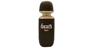 Arabiyat Prestige Ramad Myrrh Eau De Parfum 100ML for men and women, bottle with elegant gold accents and floral design.