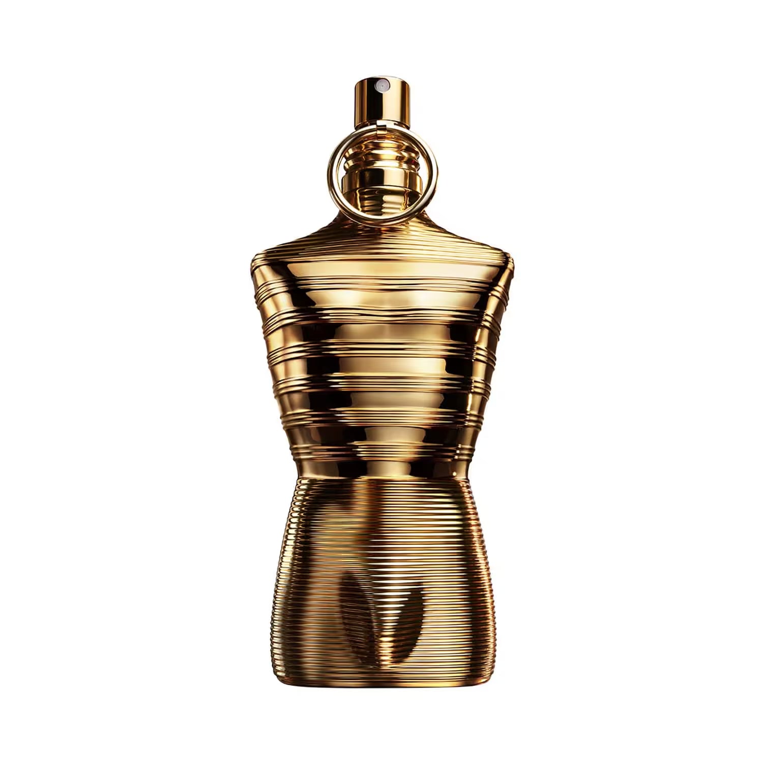 Jean Paul Gaultier Le Male Elixir Absolu perfume bottle for men, 125 ml, with sleek design and elegant fragrance presentation.