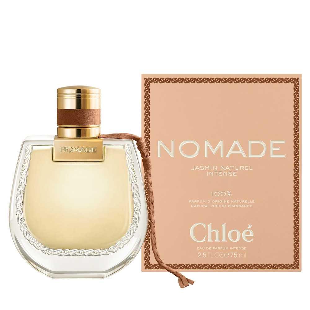 Miniature Chloe Nomade Jasmin Naturel Intense Eau De Parfum 5ml bottle, showcasing elegant glass with perfume liquid inside.