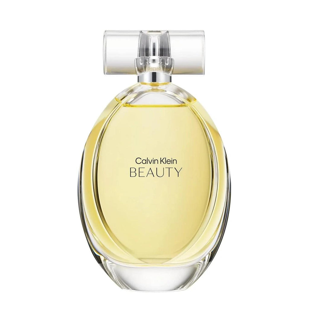 Calvin Klein Beauty Eau De Parfum bottle for women, 100ml, with elegant clear glass and minimalist design.