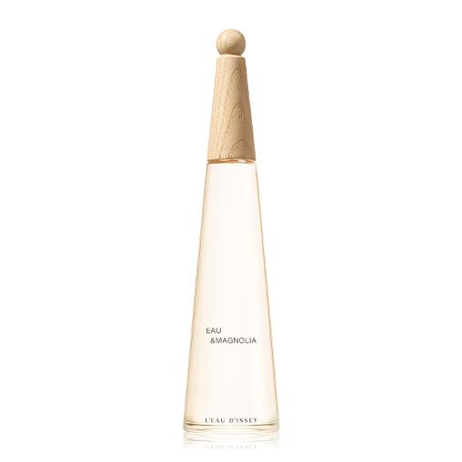 Issey Miyake L’Eau d’Issey Eau & Magnolia 100ml women’s perfume bottle with sleek design and floral accents.