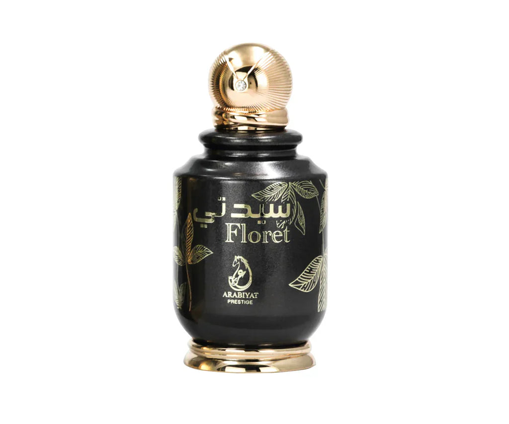Arabiyat Prestige Floret Eau De Parfum for women in a 100ml bottle, featuring a floral and elegant fragrance design.