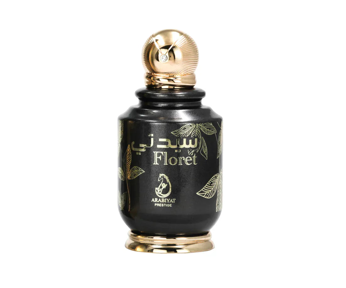 Arabiyat Prestige Floret Eau De Parfum for women in a 100ml bottle, featuring a floral and elegant fragrance design.