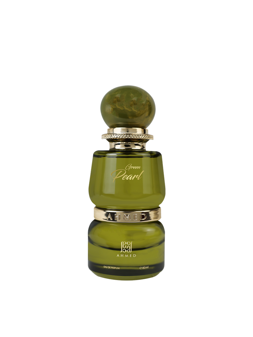 Ahmed Al Maghribi Green Pearl Eau de Parfum 80ml for men and women with a fresh green fragrance and elegant bottle design.
