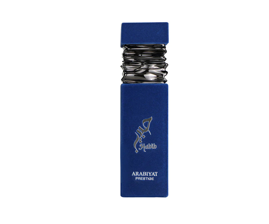 Arabiyat Prestige Habib Eau De Parfum 100ml for men, showcasing the elegant perfume bottle with distinctive branding.