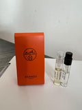 Hermès Eau De Parfum Mini Spray Set featuring two 2ml natural spray bottles, unisex fragrance sample collection.
