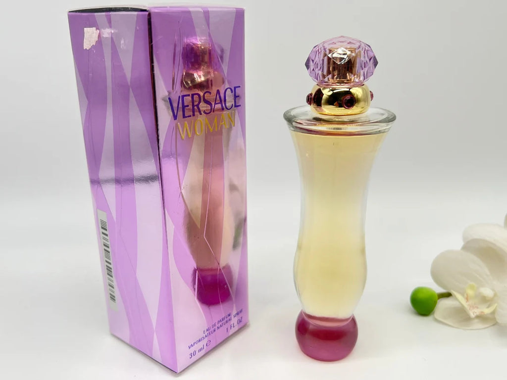Versace Woman Eau De Parfum 100ml bottle with elegant design, showcasing the luxurious fragrance for women.