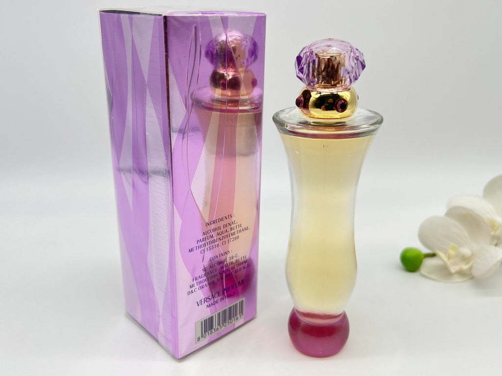 Versace Woman Eau De Parfum 100ml bottle with elegant design, showcasing the luxury fragrance for women.