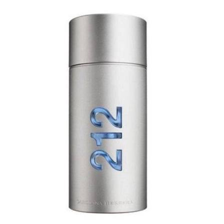 Carolina Herrera 212 Men NYC Eau De Toilette bottle with 100ml size and sleek design.