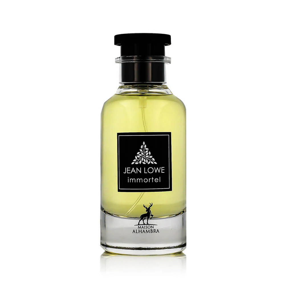 Maison Alhambra Jean Lowe Immortel Eau De Parfum 100ml for Men, sleek bottle with a modern design and elegant branding.
