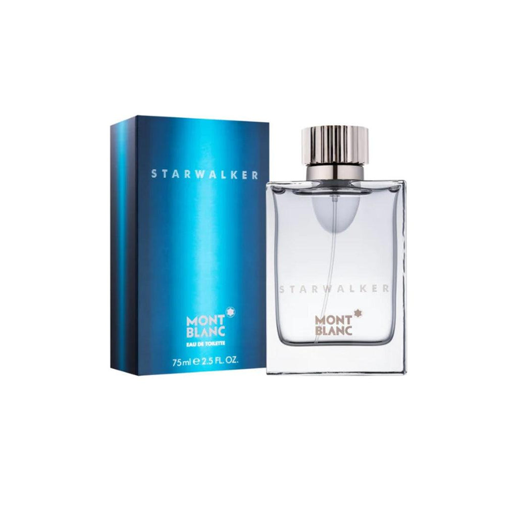 Montblanc Starwalker Eau De Toilette for Men 75ML bottle with sleek, modern design and silver cap.