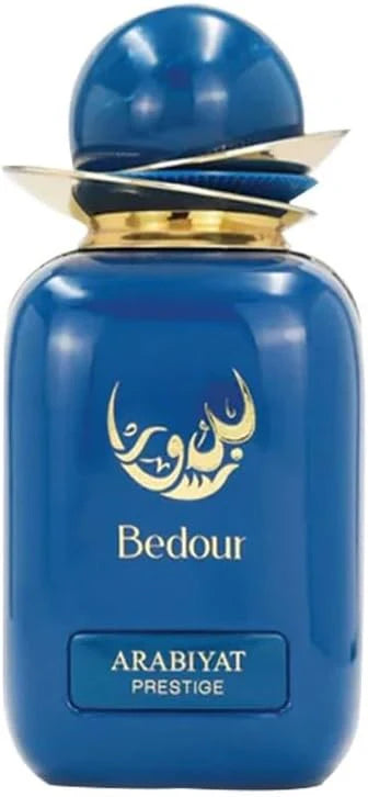 Arabiyat Prestige Bedour Eau De Parfum for Women in 100ml bottle, elegant fragrance by Rini Deals, with floral and oriental notes.