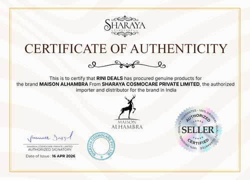 Maison Alhambra Certificate