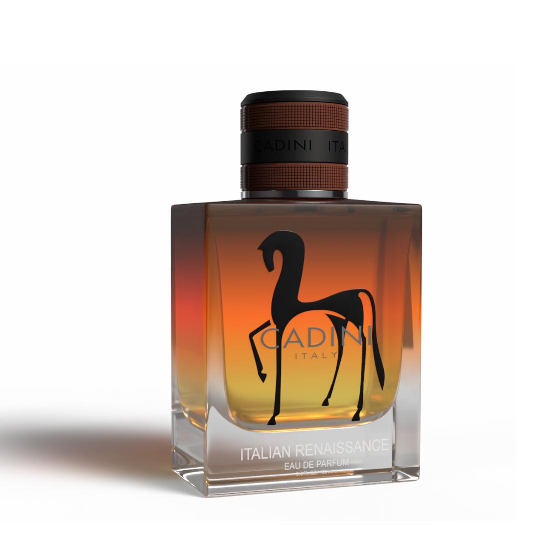 Cadini Italian Renaissance Eau De Parfum for Men in 35ml bottle, featuring elegant glass container and classic label design.