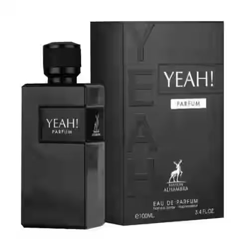 Maison Alhambra Yeah Parfum Eau De Parfum for Men in a 100ml bottle, featuring a sleek design and masculine fragrance.