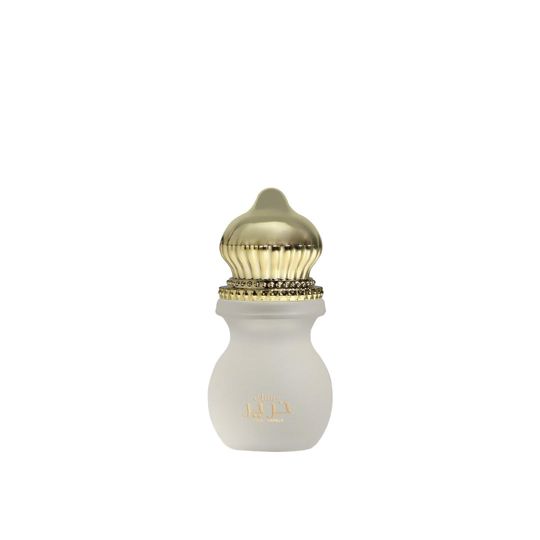 Ahmed Al Maghribi Musk Hareer concentrated perfume oil in a 12ml bottle, suitable for men and women with a rich, aromatic scent.