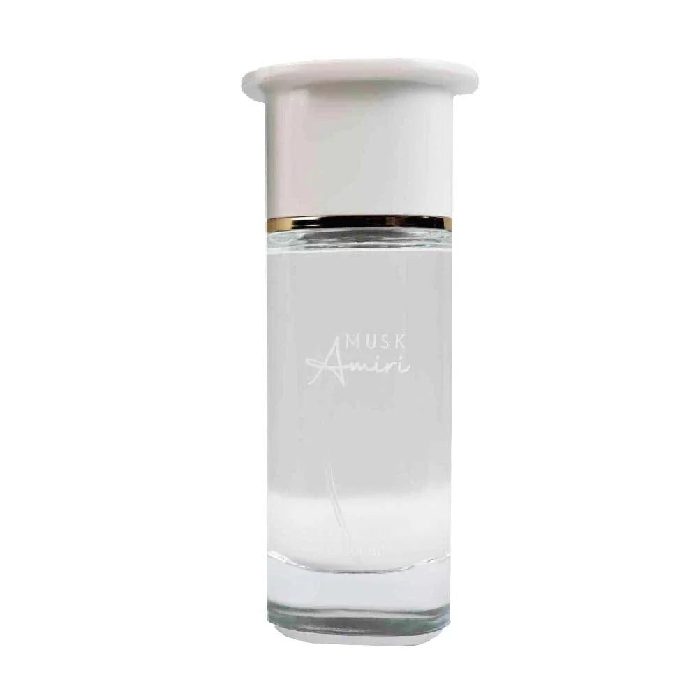 Ahmed Al Maghribi Musk Amiri Eau de Parfum 100ml for men and women, showcasing the elegant perfume bottle with a sleek design.