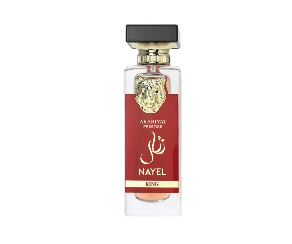 Arabiyat Prestige Nayel King Eau De Parfum for men, 70ml bottle with elegant packaging, showcasing the Rini Deals fragrance.