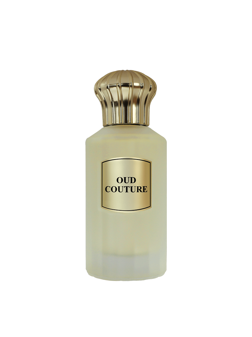 Ahmed Al Maghribi Oud Couture Eau de Parfum 100ml bottle with elegant packaging for men and women.