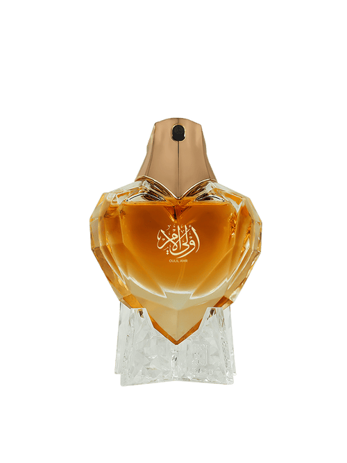 Ahmed Al Maghribi Oulil Amr Eau de Parfum 60ml bottle and box, unisex fragrance with elegant design and branding visible.