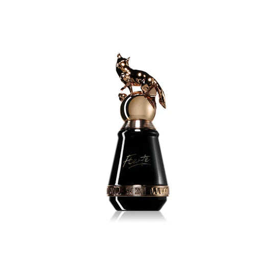 French Avenue Fierte Eau de Parfum for Men bottle with sleek glass design and silver cap, showcasing an elegant men's fragrance.