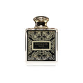 French Avenue Essence De Noir Eau de Parfum for Men, sleek black bottle with elegant label, showcasing sophisticated men's fragrance.