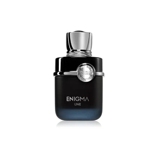 French Avenue Enigma Une men's Eau de Parfum bottle with sleek design and elegant branding.