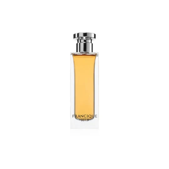 French Avenue Francique 107.9 unisex Eau de Parfum bottle with elegant design and minimalist label.