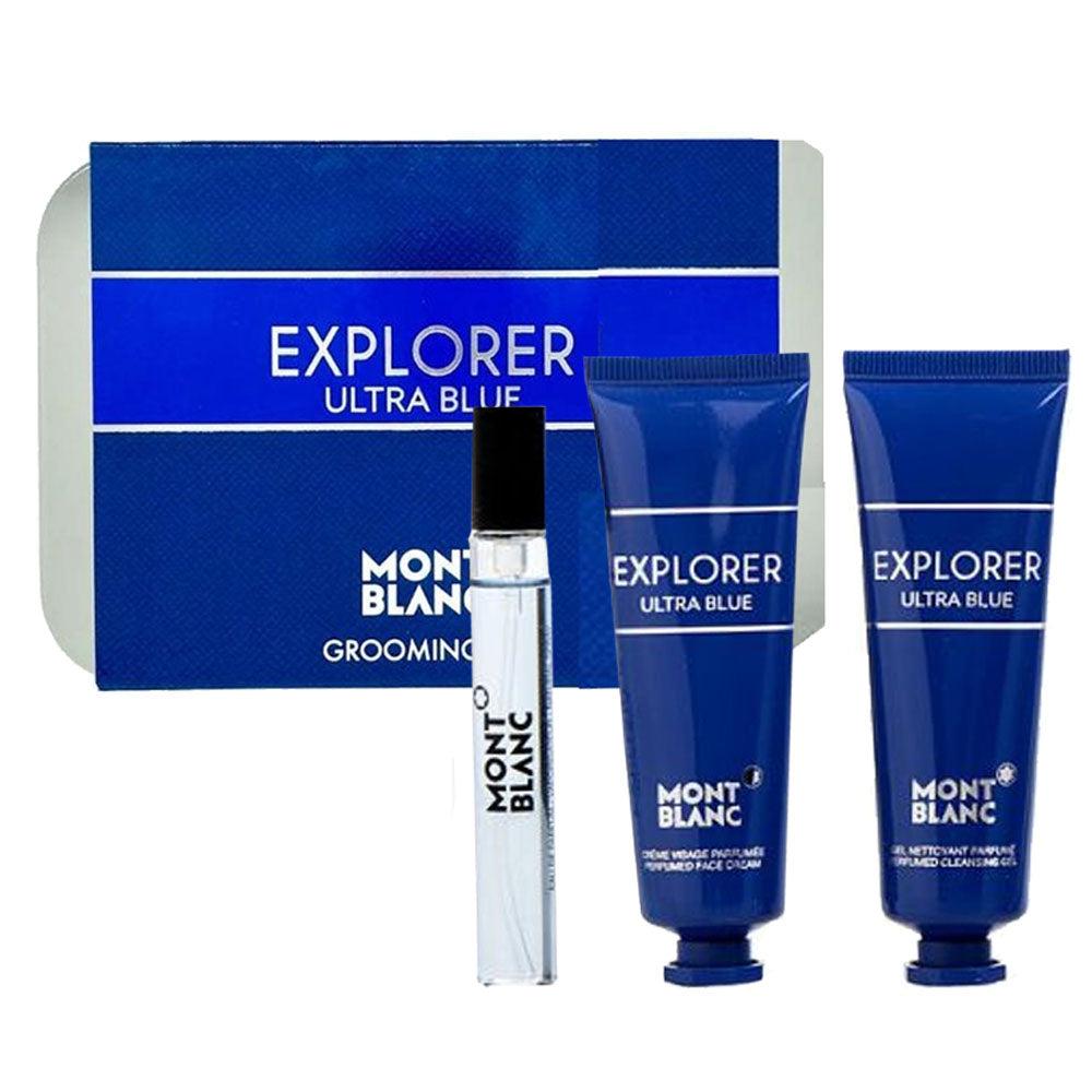 Montblanc Explorer Ultra Blue Grooming Kit — 7.5ml + 30ml + 30ml