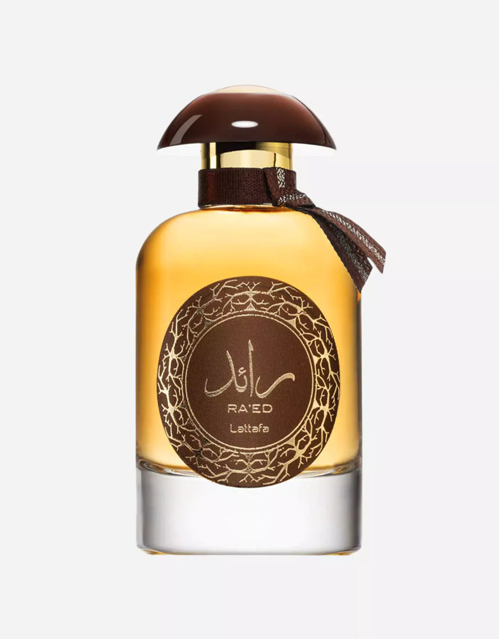 Lattafa Raed Oud perfume bottle for men and women, 100ml, elegant design and luxurious fragrance.