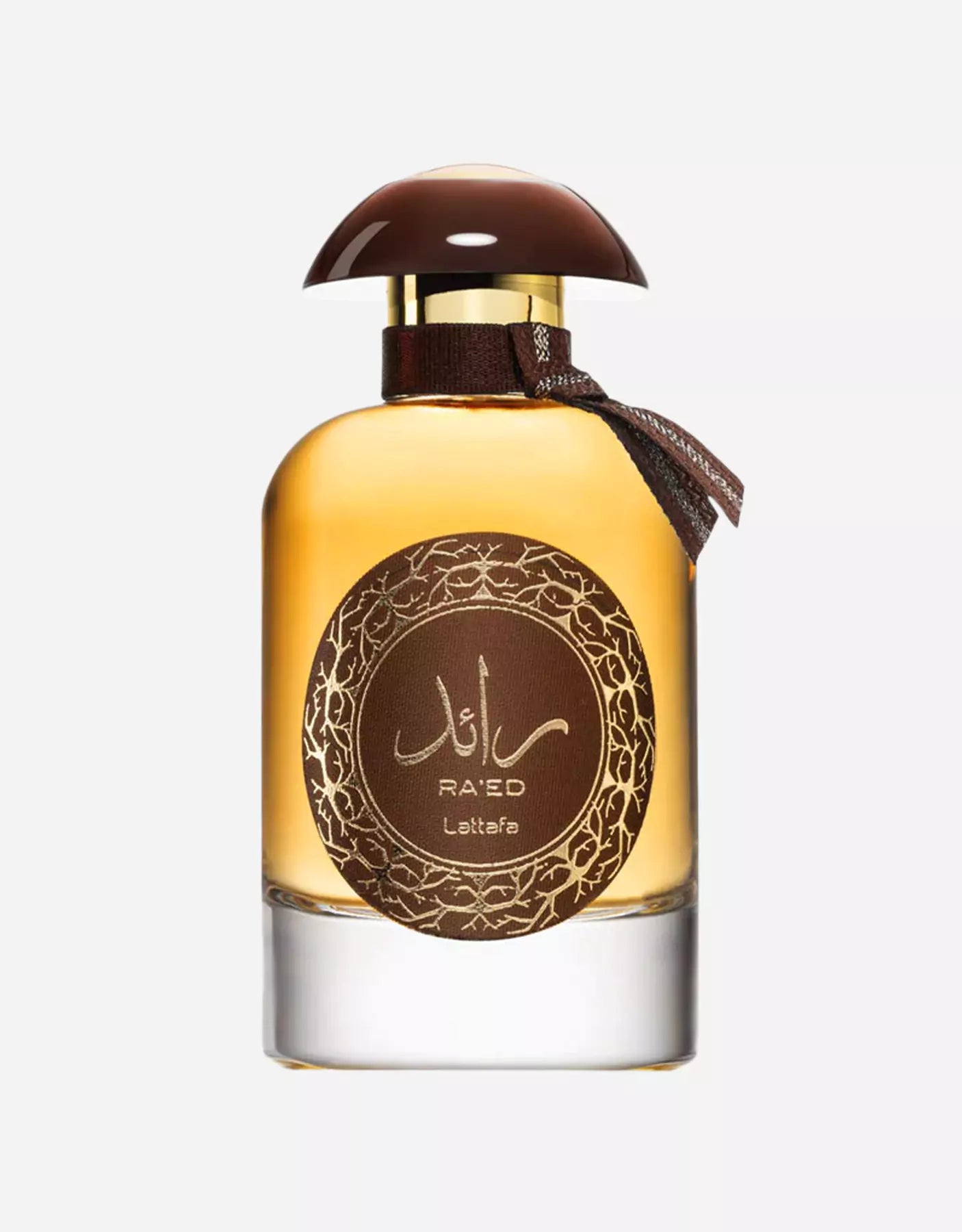 Lattafa Raed Oud perfume bottle for men and women, 100ml, elegant design and luxurious fragrance.