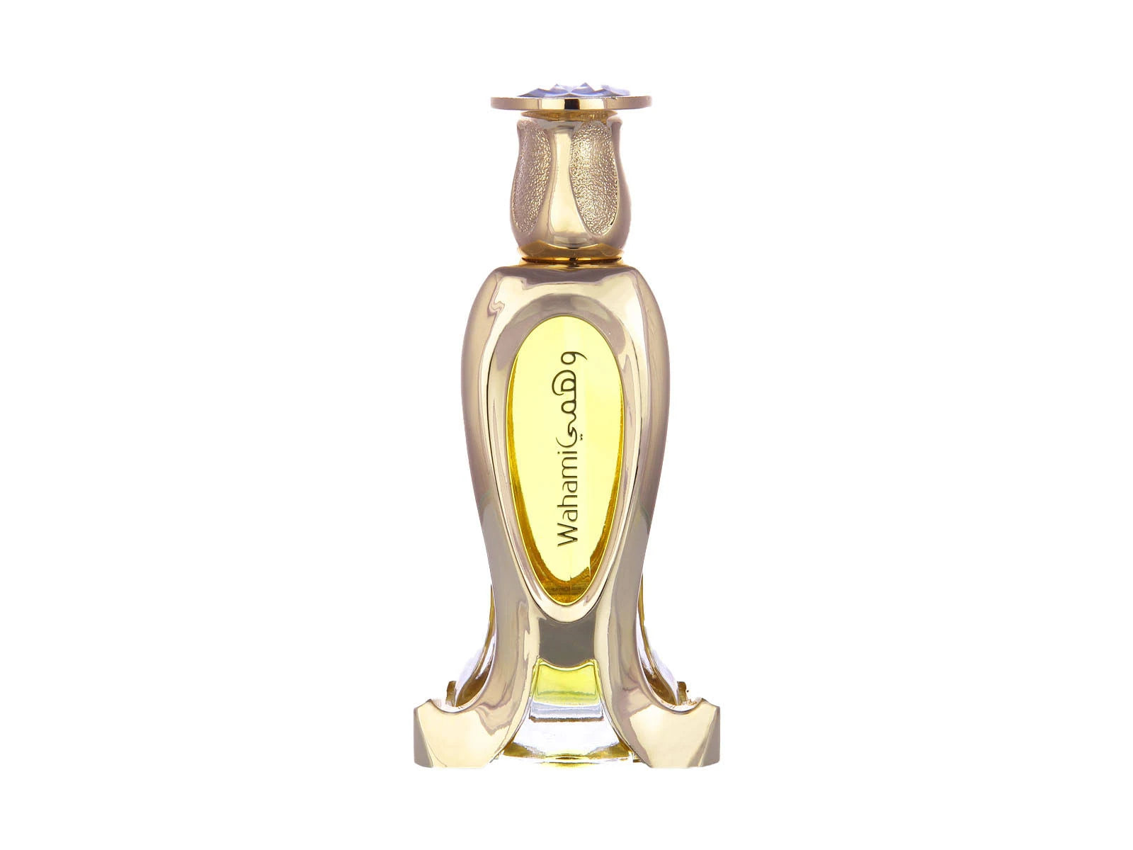 Rasasi Wahami concentrated perfume oil (attar) 22ml for men and women, showcasing a glass bottle with a black cap.