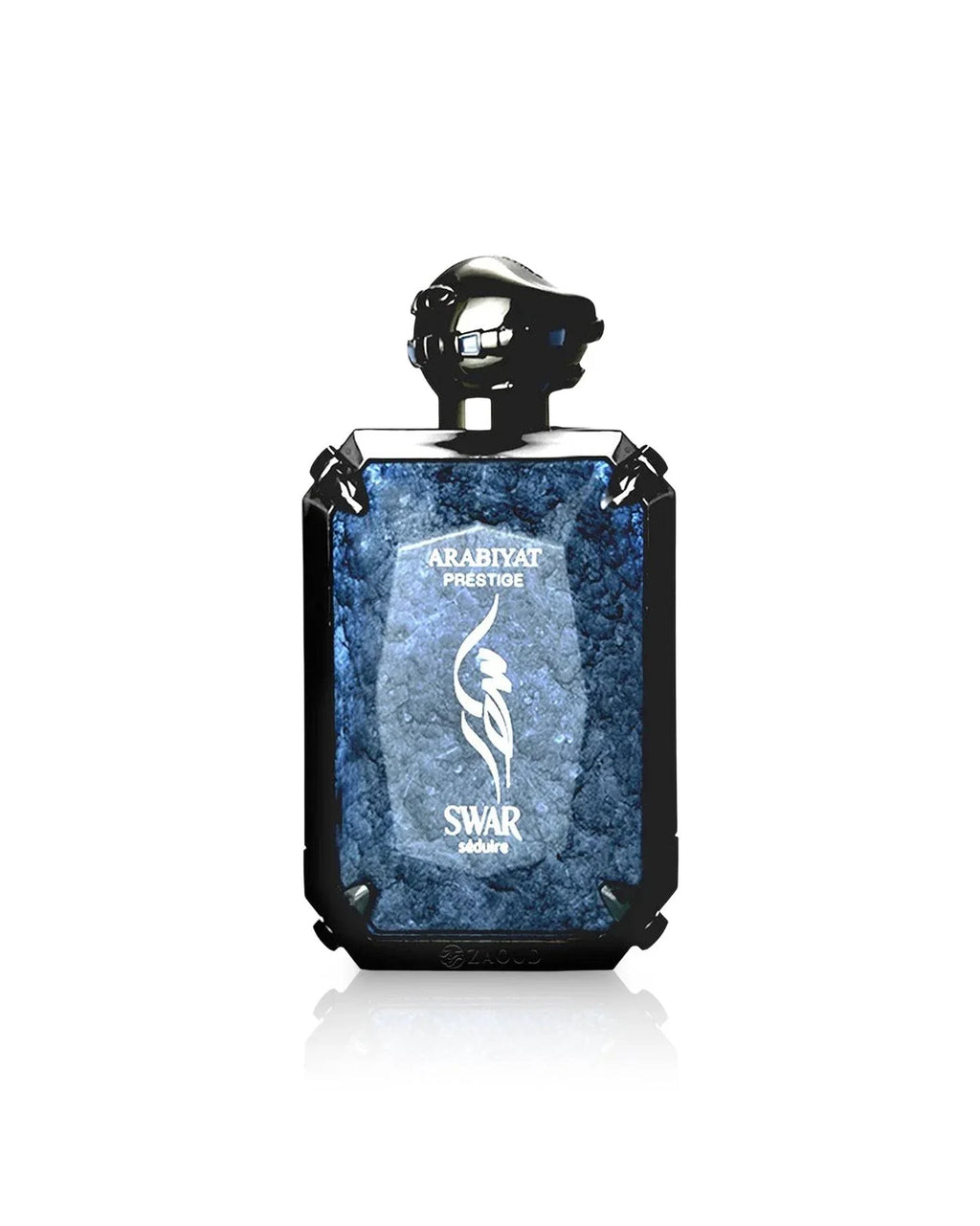 Arabiyat Prestige Swar Seduire Eau De Parfum 100ml for men and women, featuring elegant perfume bottle and luxurious packaging