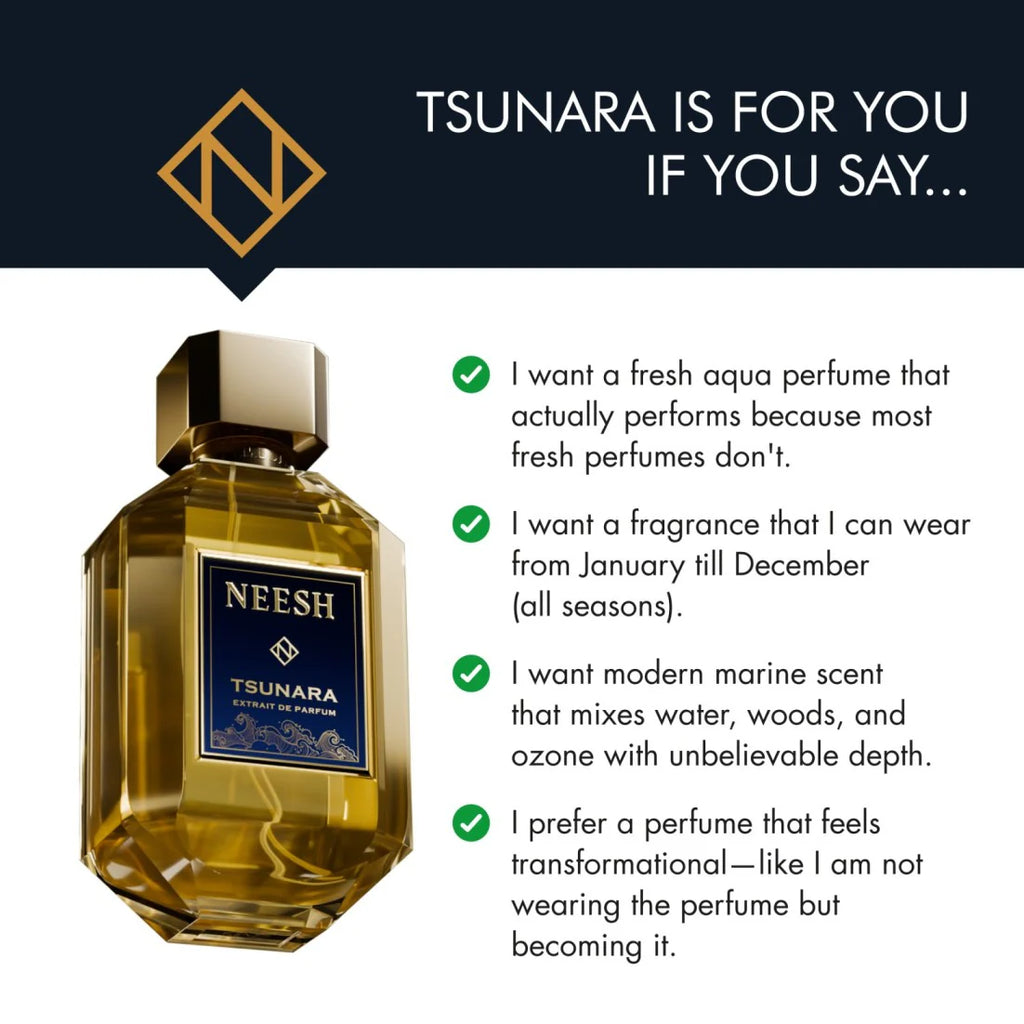 Neesh Tsunara Extrait de Parfum for Men & Women 100ml