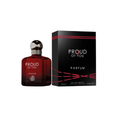 Fragrance World Proud of You Men Parfum bottle, 100ml, with sleek design and elegant cap, showcasing a luxurious men's fragrance.