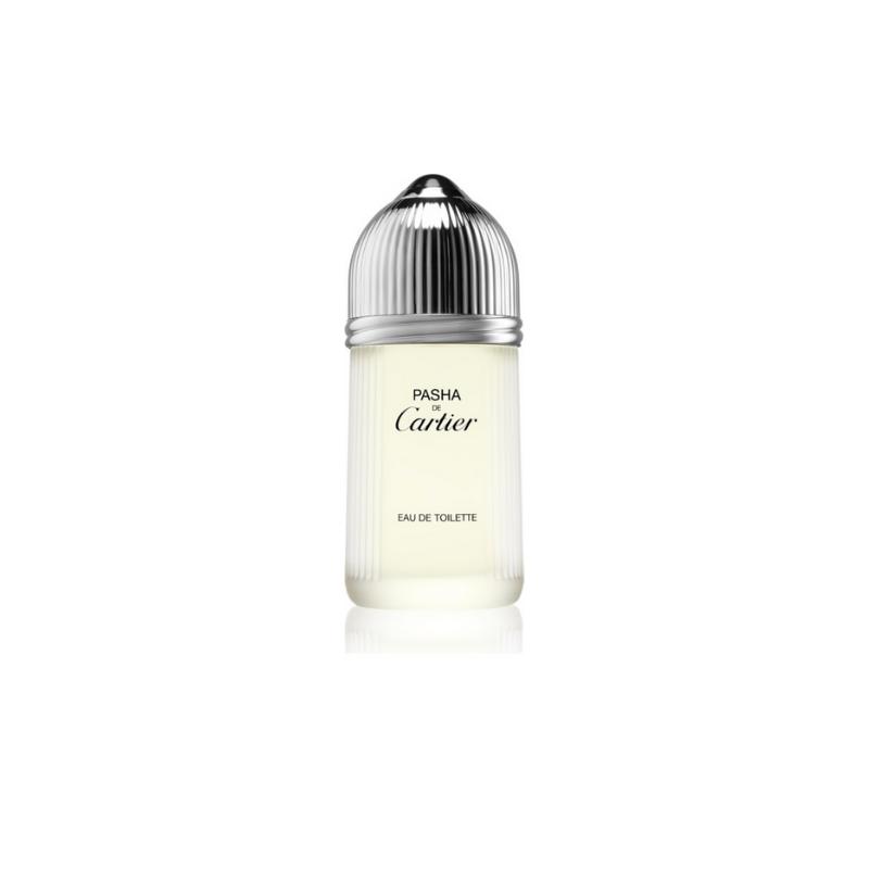 Cartier Pasha De Cartier Eau De Toilette 100ml bottle with silver cap and elegant packaging, showcasing the luxury fragrance.